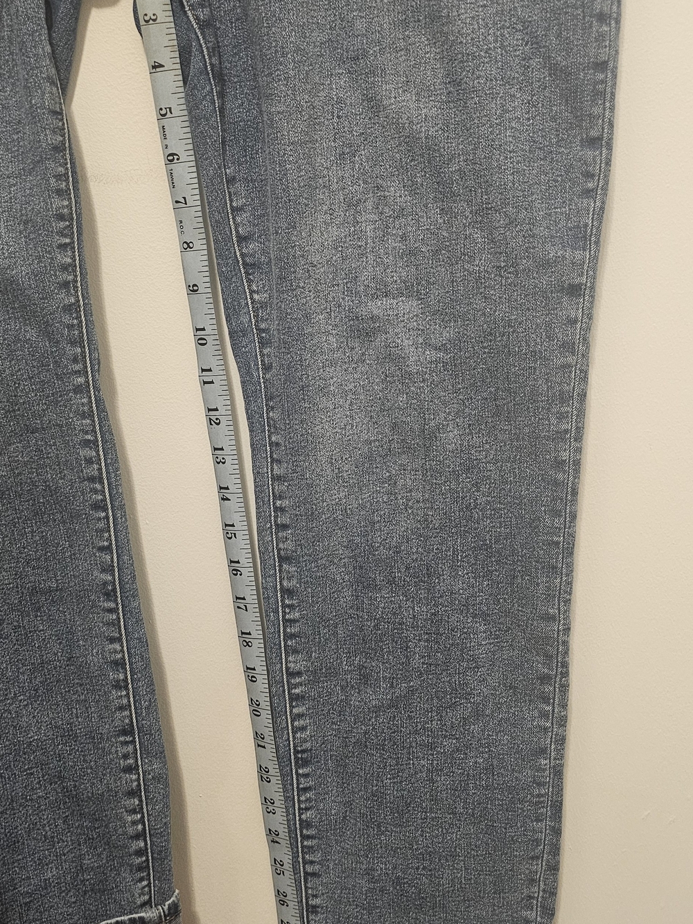 Karl Lagerfeld Embellished Skinny Jeans - Blue with Red Accent - Picture 5 of 5